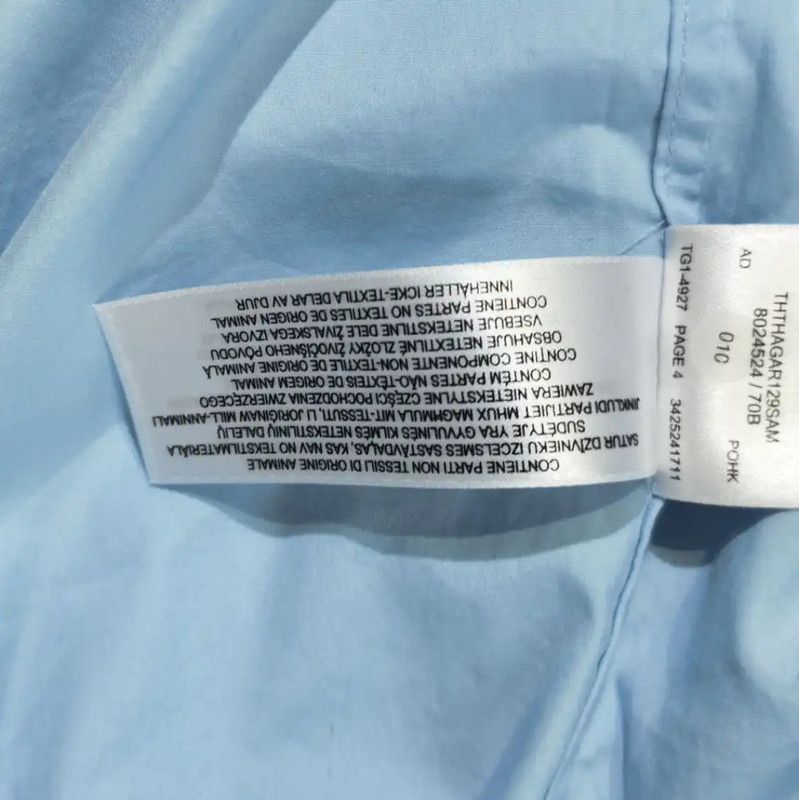 Burberry Burberry Light Blue Polyester Women's Shirt Size XL / US 12-14 / IT 48-50 - 8 Thumbnail