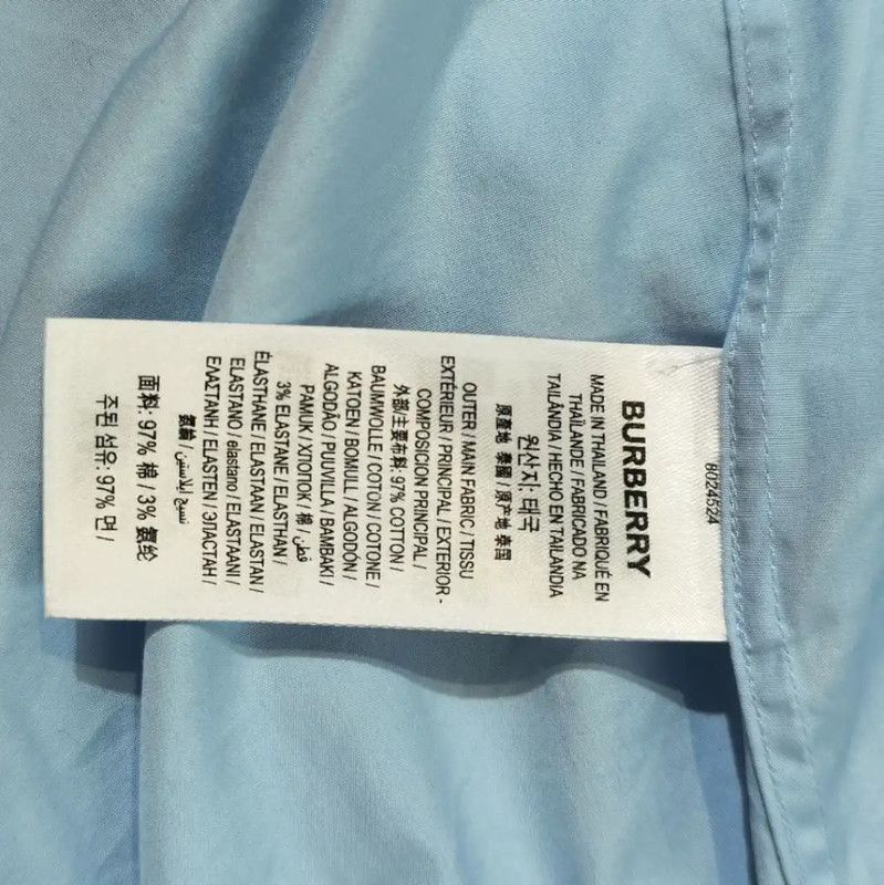 Burberry Burberry Light Blue Polyester Women's Shirt Size XL / US 12-14 / IT 48-50 - 5 Thumbnail