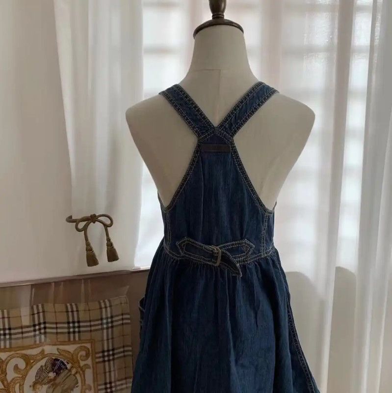 Burberry Burberry Blue Cotton Midi Dress for Women Size M / US 6-8 / IT 42-44 - 3 Thumbnail