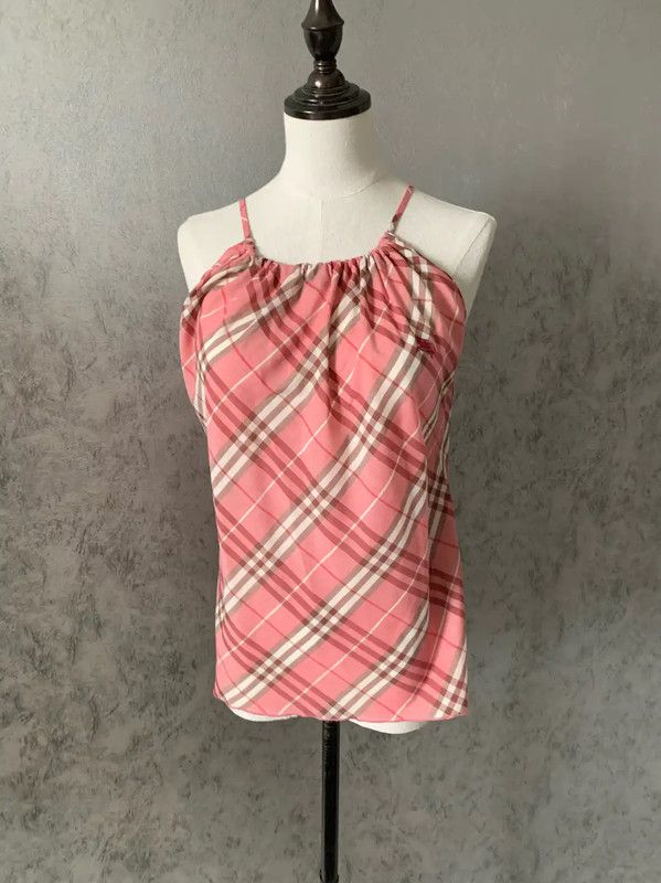 Burberry Burberry Pink Plaid Sleeveless Long Tee Size M / US 6-8 / IT 42-44 - 3 Thumbnail