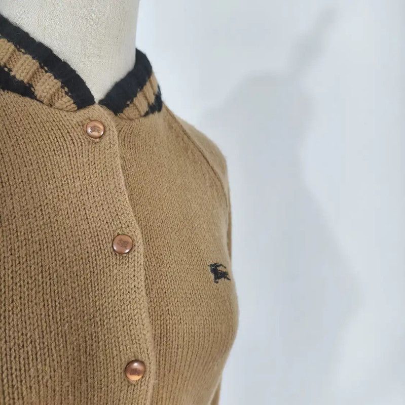 Burberry Burberry Khaki Wool Cardigan for Women Size M / US 6-8 / IT 42-44 - 4 Thumbnail