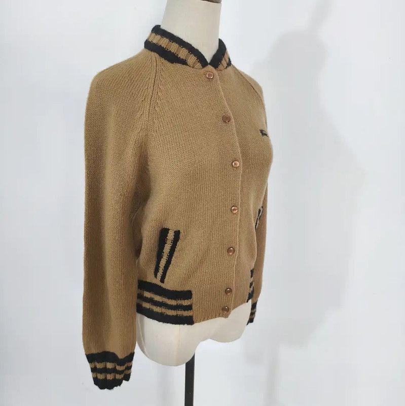 Burberry Burberry Khaki Wool Cardigan for Women Size M / US 6-8 / IT 42-44 - 3 Thumbnail