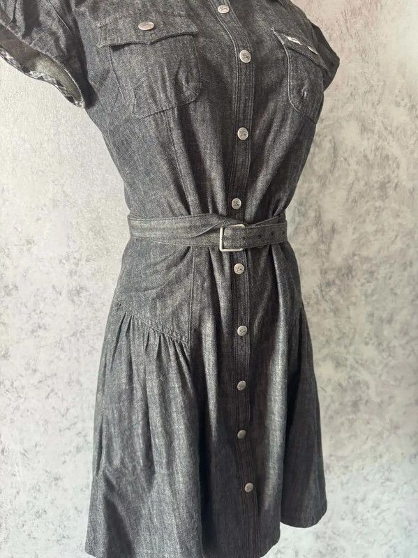 Burberry Burberry Black Cotton Short Sleeve Dress Size S / US 4 / IT 40 - 5 Thumbnail