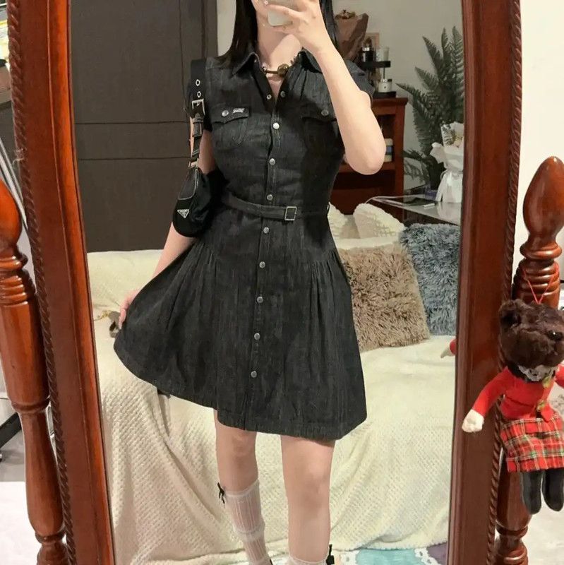 Burberry Burberry Black Cotton Short Sleeve Dress Size S / US 4 / IT 40 - 2 Thumbnail