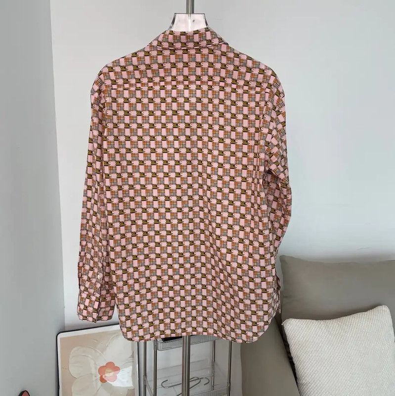 Burberry Burberry Pink Cotton Women's Shirt Size M / US 6-8 / IT 42-44 - 3 Thumbnail