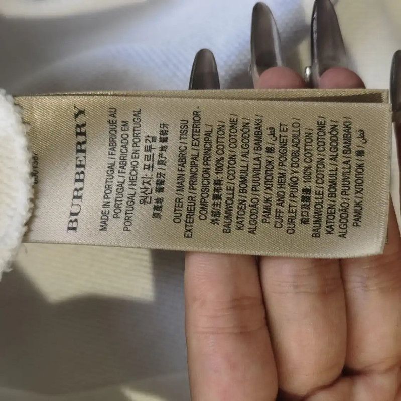 Burberry Burberry White Cotton Women's Hoodie Size XS / US 0-2 / IT 36-38 - 5 Thumbnail