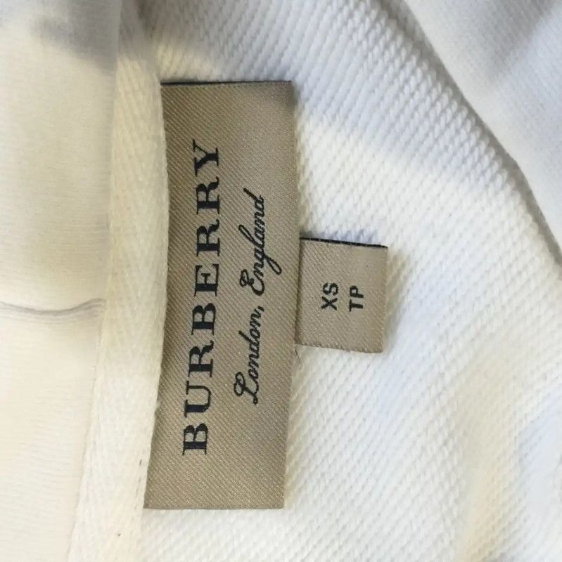 Burberry Burberry White Cotton Women's Hoodie Size XS / US 0-2 / IT 36-38 - 4 Thumbnail