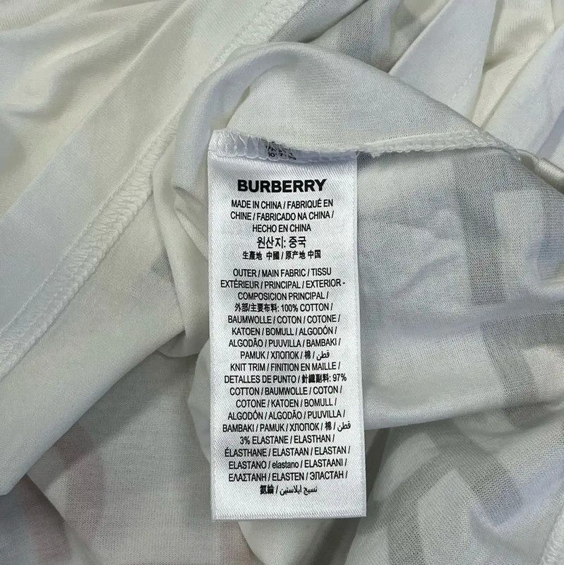 Burberry Burberry White Cotton Women's T-shirt Size XXS / US 00 / IT 34 - 4 Thumbnail