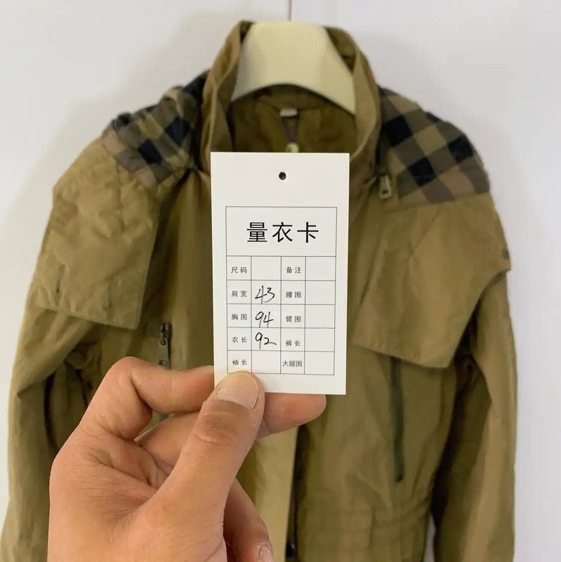 Burberry Burberry Women's Khaki Green Cotton Jacket Size ONE SIZE - 6 Thumbnail