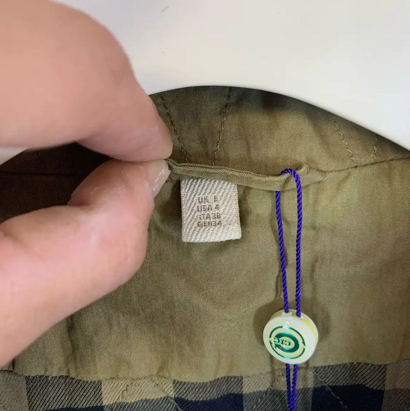 Burberry Burberry Women's Khaki Green Cotton Jacket Size ONE SIZE - 4 Thumbnail