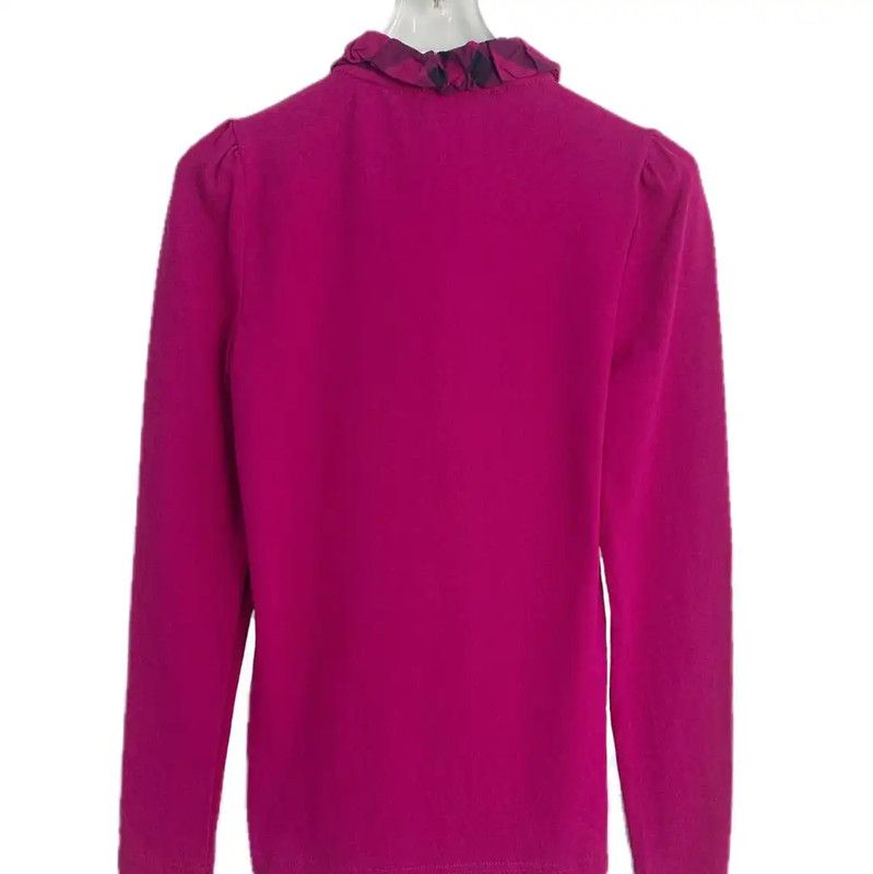 Burberry Burberry Pink Cotton XS Long Sleeve T-Shirt Size XS / US 0-2 / IT 36-38 - 2 Thumbnail