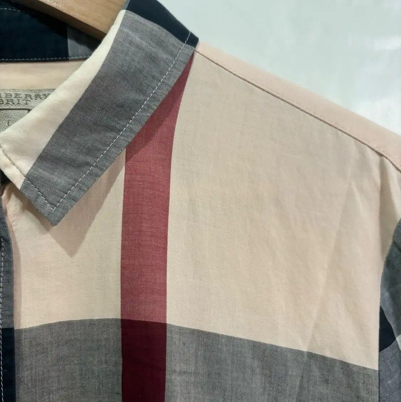 Burberry Burberry Color Block Cotton Shirt for Women Size L / US 10 / IT 46 - 5 Thumbnail