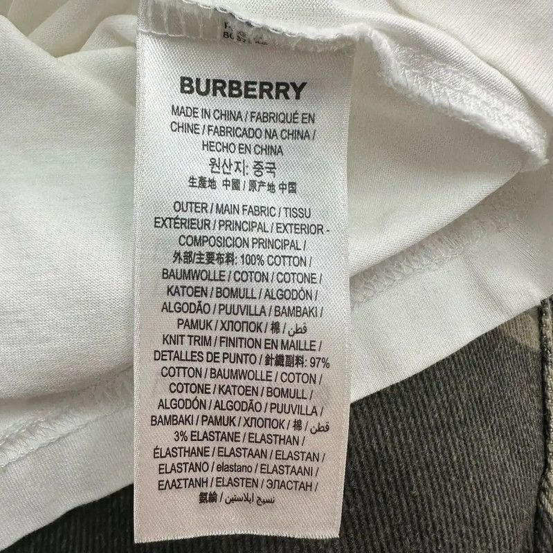 Burberry Burberry Women’s L Beige Cotton T-Shirt Size L / US 10 / IT 46 - 5 Thumbnail