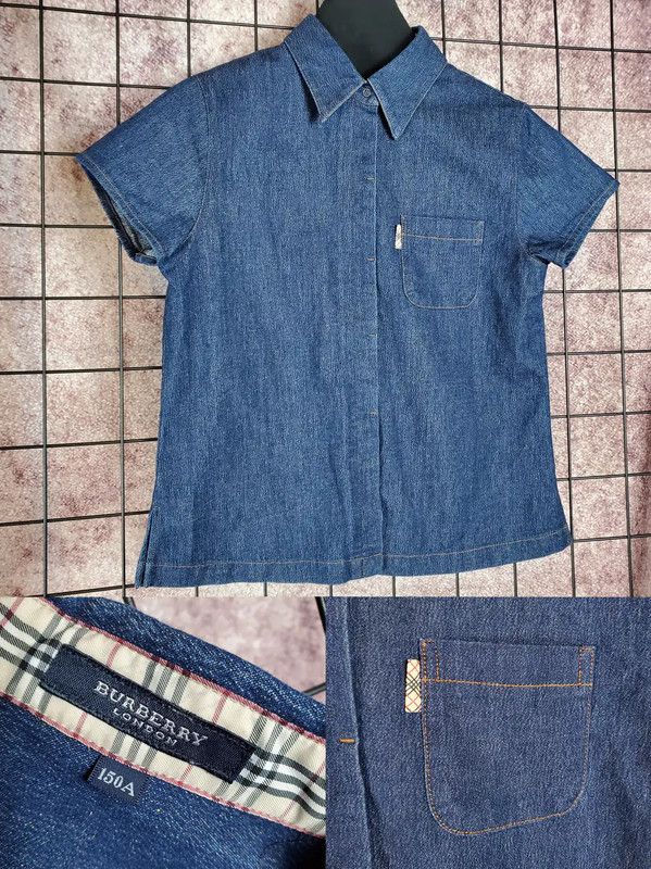 Burberry Burberry Summer Blue Check Short Sleeve Cardigan Size S / US 4 / IT 40 - 3 Thumbnail
