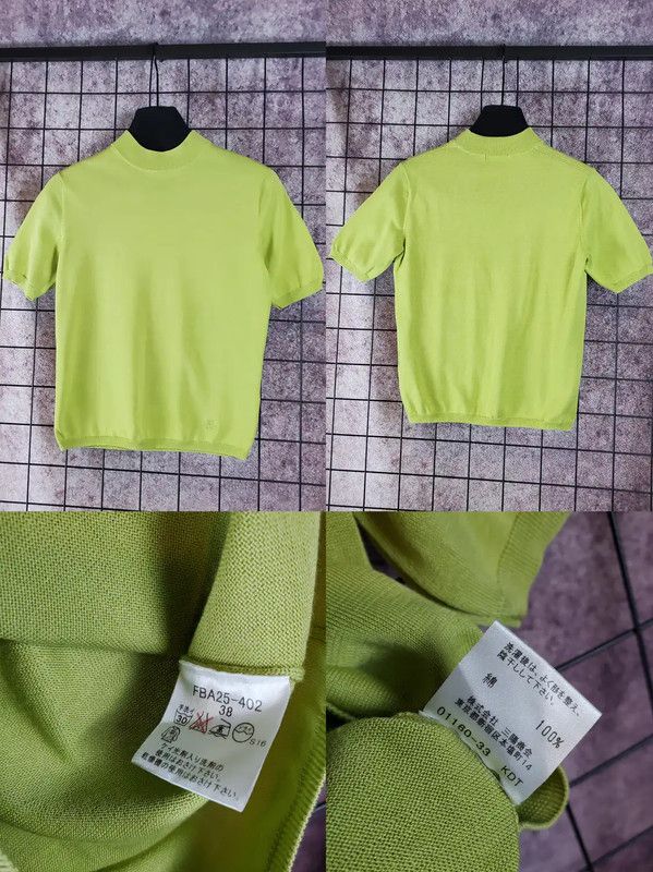 Burberry Burberry Short Sleeve Fluorescent Green T-shirt Size M / US 6-8 / IT 42-44 - 2 Thumbnail