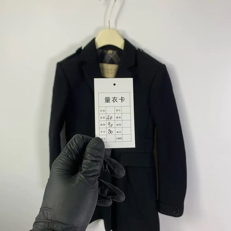 Burberry Burberry Black Wool Ladies Coat Size ONE SIZE - 6 Thumbnail