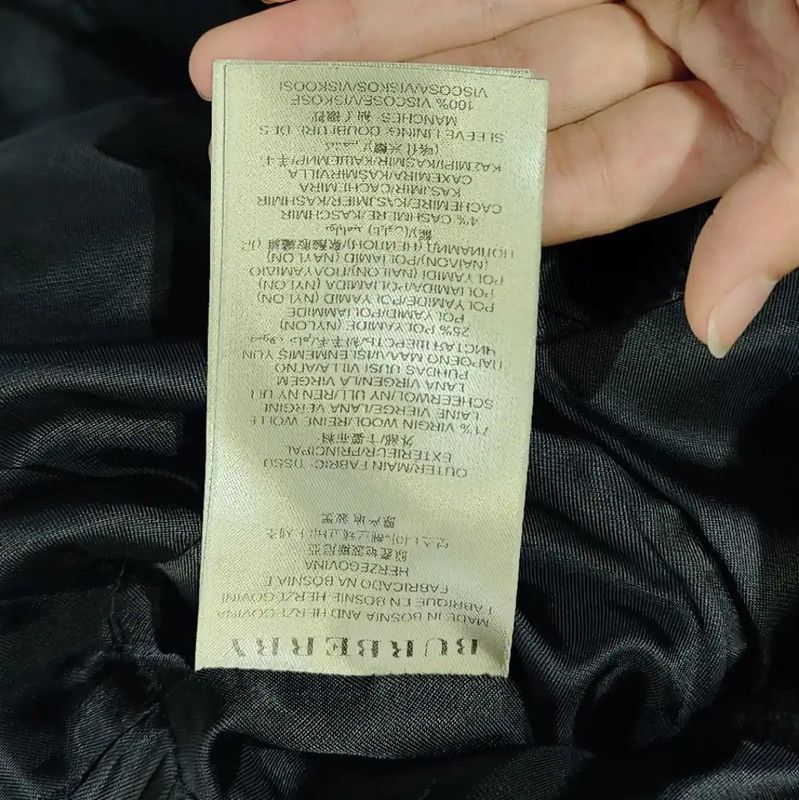 Burberry Burberry Women's Black Cotton Coat Size S / US 4 / IT 40 - 4 Thumbnail