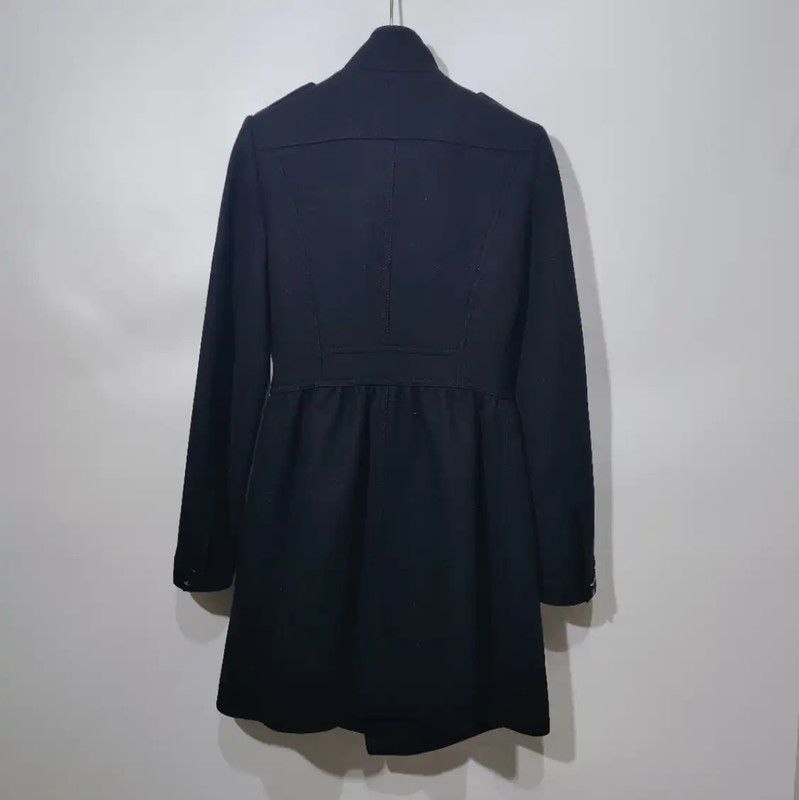Burberry Burberry Women's Black Cotton Coat Size S / US 4 / IT 40 - 2 Thumbnail