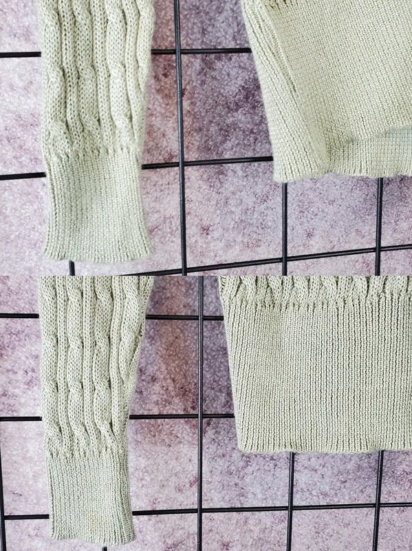Burberry Burberry Women's Knitted Short Cardigan in Light Green Size M / US 6-8 / IT 42-44 - 5 Thumbnail