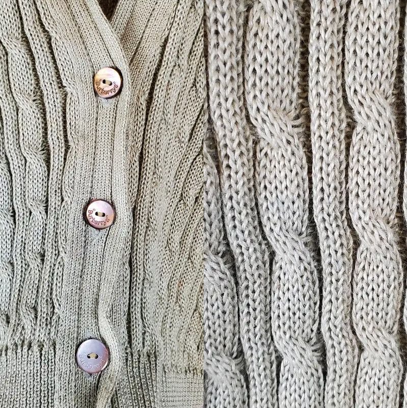 Burberry Burberry Women's Knitted Short Cardigan in Light Green Size M / US 6-8 / IT 42-44 - 6 Thumbnail