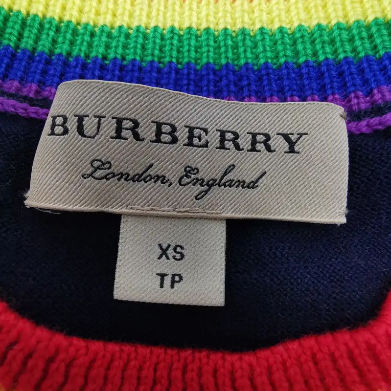 Burberry Burberry Colorblock Wool Knit Sweater for Women Size XS / US 0-2 / IT 36-38 - 3 Thumbnail