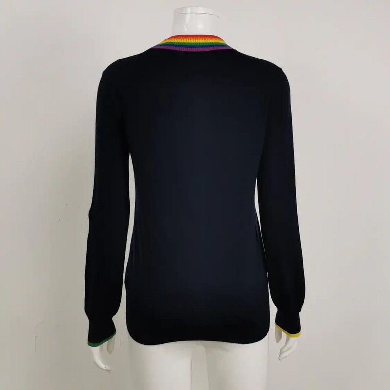 Burberry Burberry Colorblock Wool Knit Sweater for Women Size XS / US 0-2 / IT 36-38 - 2 Thumbnail