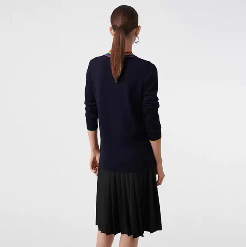 Burberry Burberry Colorblock Wool Knit Sweater for Women Size XS / US 0-2 / IT 36-38 - 9 Thumbnail