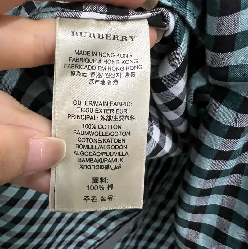 Burberry Burberry Checked Long Sleeve Shirt for Women Size M / US 6-8 / IT 42-44 - 3 Thumbnail