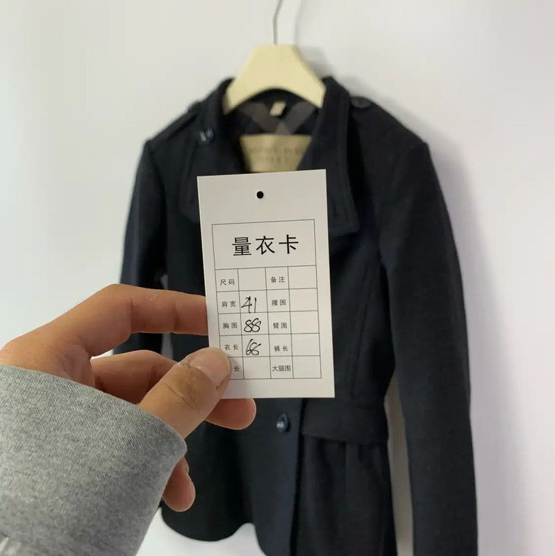 Burberry Burberry Grey Wool Ladies Coat Size ONE SIZE - 6 Thumbnail
