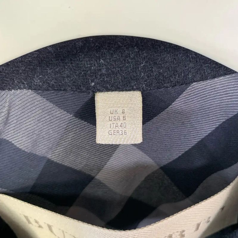 Burberry Burberry Grey Wool Ladies Coat Size ONE SIZE - 4 Thumbnail