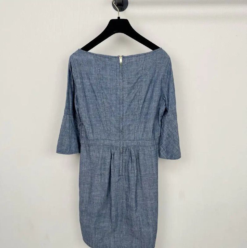 Burberry Burberry Summer Blue Short Sleeve Dress Size XS / US 0-2 / IT 36-38 - 2 Thumbnail