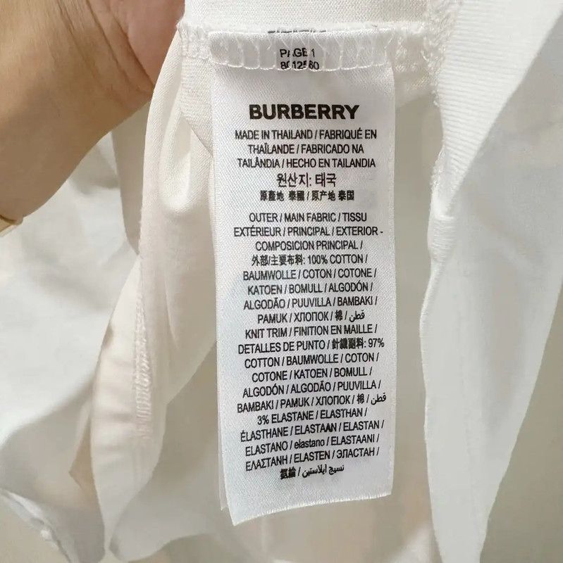 Burberry Women's Summer Logo White T-Shirt