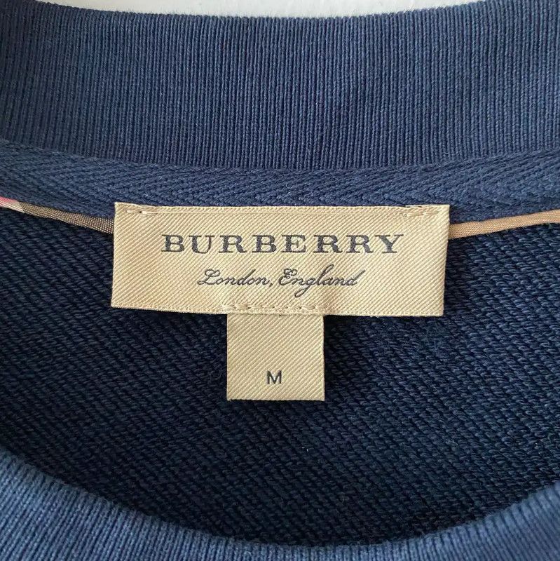 Burberry Burberry Spring Autumn Navy Blue Cotton Sweatshirt Size M / US 6-8 / IT 42-44 - 8 Thumbnail