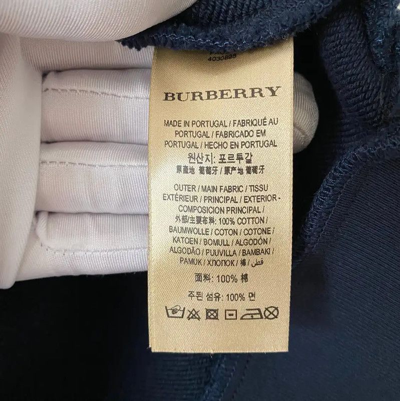 Burberry Burberry Spring Autumn Navy Blue Cotton Sweatshirt Size M / US 6-8 / IT 42-44 - 9 Thumbnail