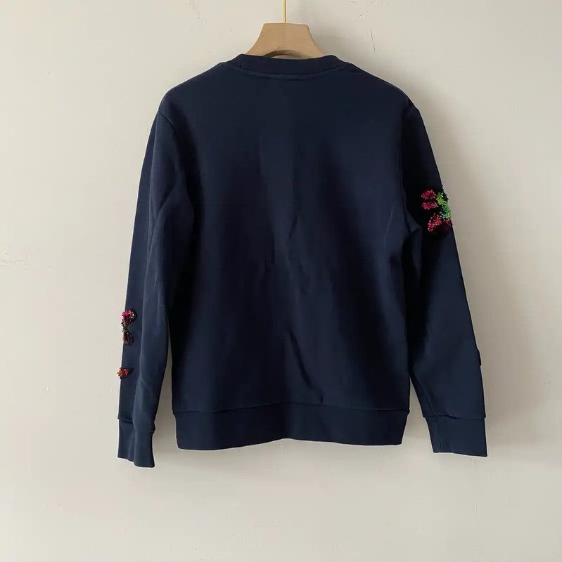 Burberry Burberry Spring Autumn Navy Blue Cotton Sweatshirt Size M / US 6-8 / IT 42-44 - 2 Thumbnail
