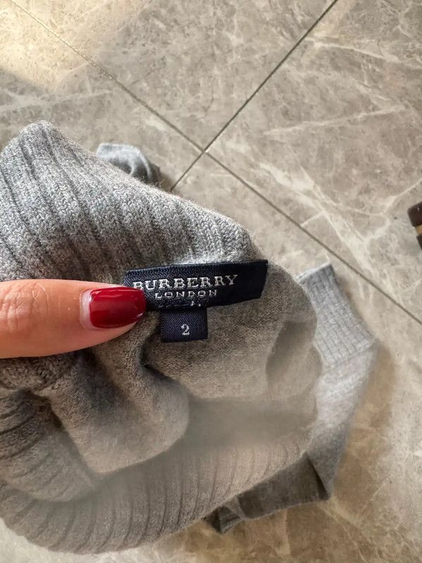 Burberry Burberry Gray Wool Blend Women's Knit Sweater Size S / US 4 / IT 40 - 8 Thumbnail