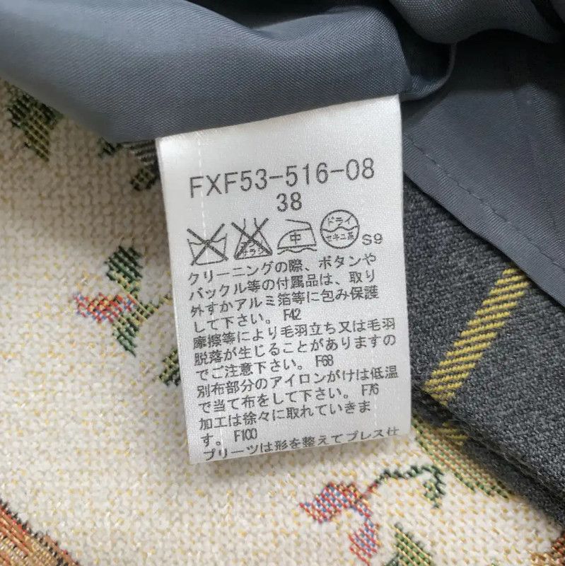 Burberry Burberry Gray Wool Plaid Mini Skirt Size 23" - 6 Thumbnail