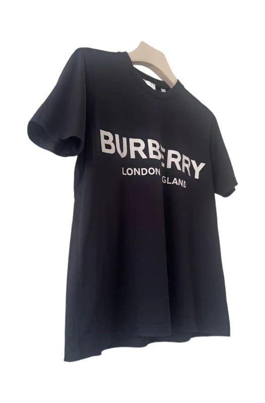 Burberry Burberry Black Logo Print T-Shirt for Women Size M / US 6-8 / IT 42-44 - 3 Thumbnail