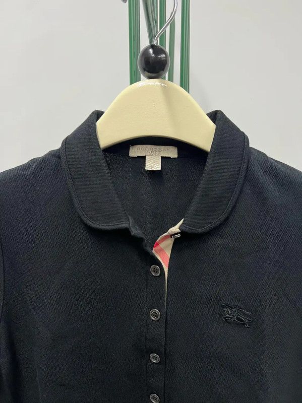 Burberry Burberry Black Cotton Short Sleeve Polo Shirt Size M / US 6-8 / IT 42-44 - 3 Thumbnail