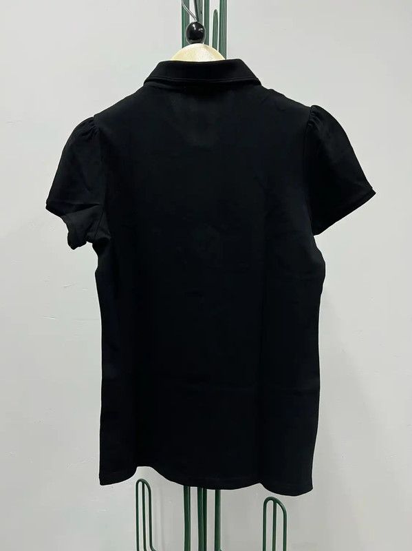 Burberry Burberry Black Cotton Short Sleeve Polo Shirt Size M / US 6-8 / IT 42-44 - 2 Thumbnail