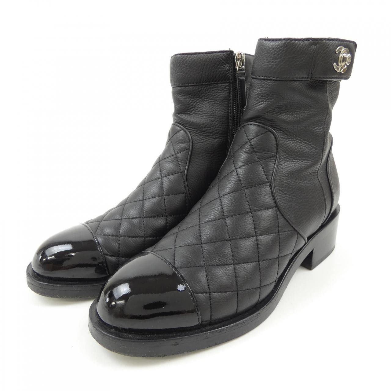 Chanel Chanel Chanel G36763Y55020 Calfskin Patent Calfskin Boots Leather Shoes G36763Y55020 DUTY FREE for USA Size ONE SIZE - 3 Thumbnail