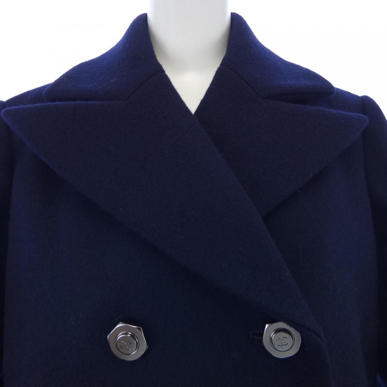 Chanel Chanel Chanel P59157V38603 Wool Peacoat Cotton Outerwear P59157V38603 DUTY FREE for USA Size ONE SIZE - 6 Thumbnail