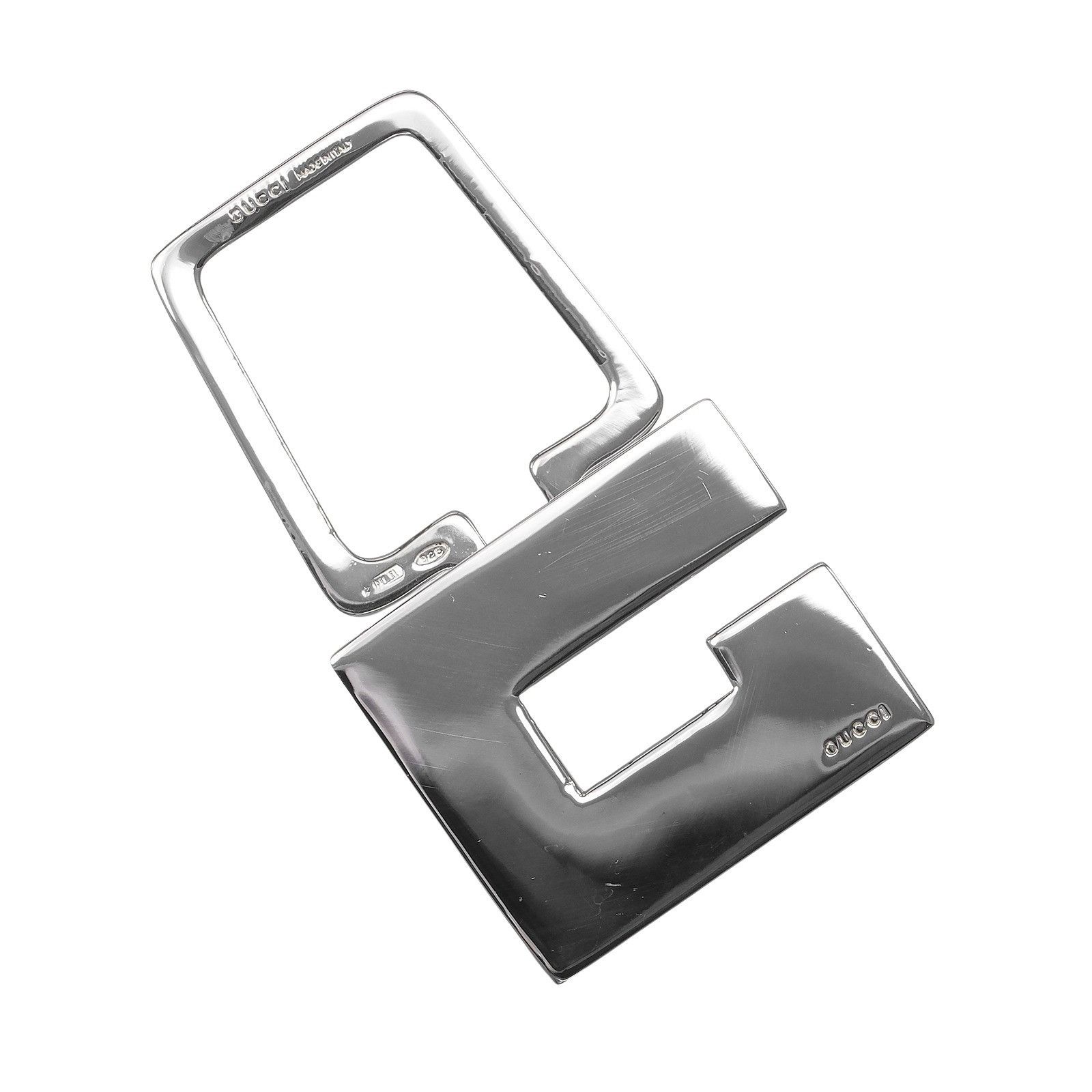 Gucci Gucci Gucci G Logo Silver 925 Key Holder Metal Key Chain DUTY FREE for USA Size ONE SIZE - 2 Thumbnail