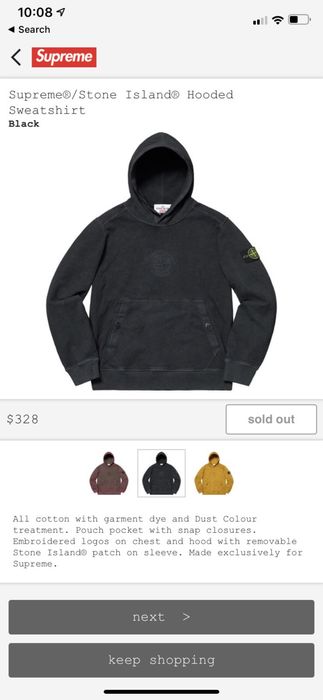 Supreme stone island hoodie ss19 online