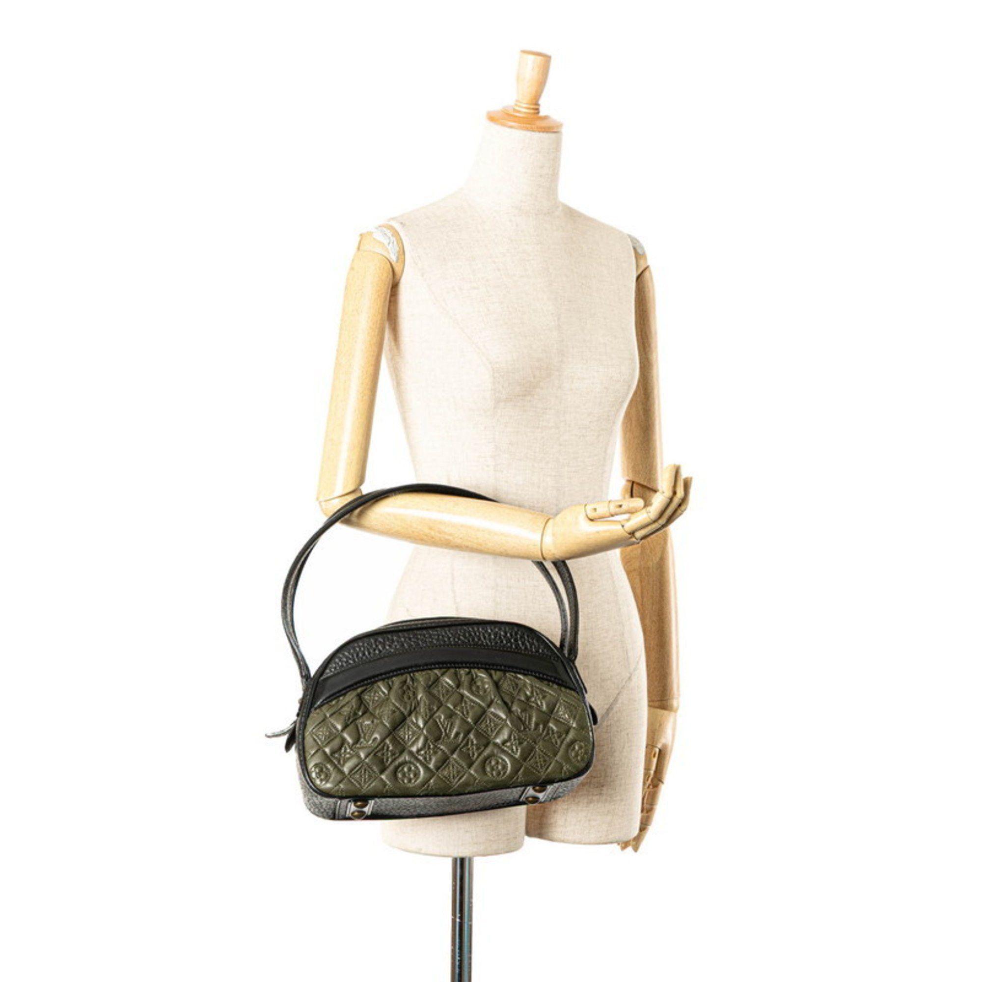 Louis Vuitton Louis Vuitton Monogram Vienna Clara Handbag/Shoulder Bag M95107 Noir Black Khaki Leather Women's LOUIS VUITTON Size ONE SIZE - 13 Thumbnail