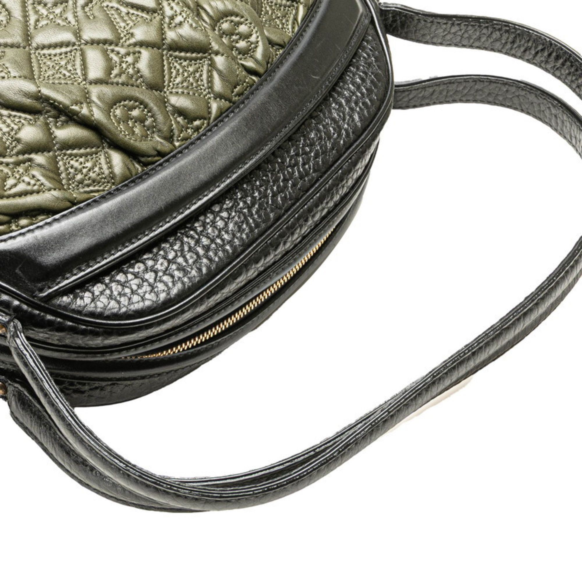 Louis Vuitton Louis Vuitton Monogram Vienna Clara Handbag/Shoulder Bag M95107 Noir Black Khaki Leather Women's LOUIS VUITTON Size ONE SIZE - 8 Thumbnail