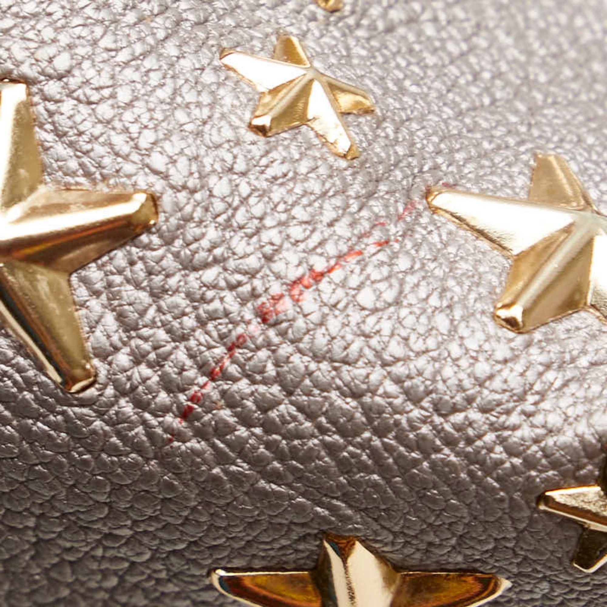 Jimmy Choo Jimmy Choo Sasha S Star Stud Handbag Tote Bag in Gray and Gold Leather for Women Size ONE SIZE - 8 Thumbnail