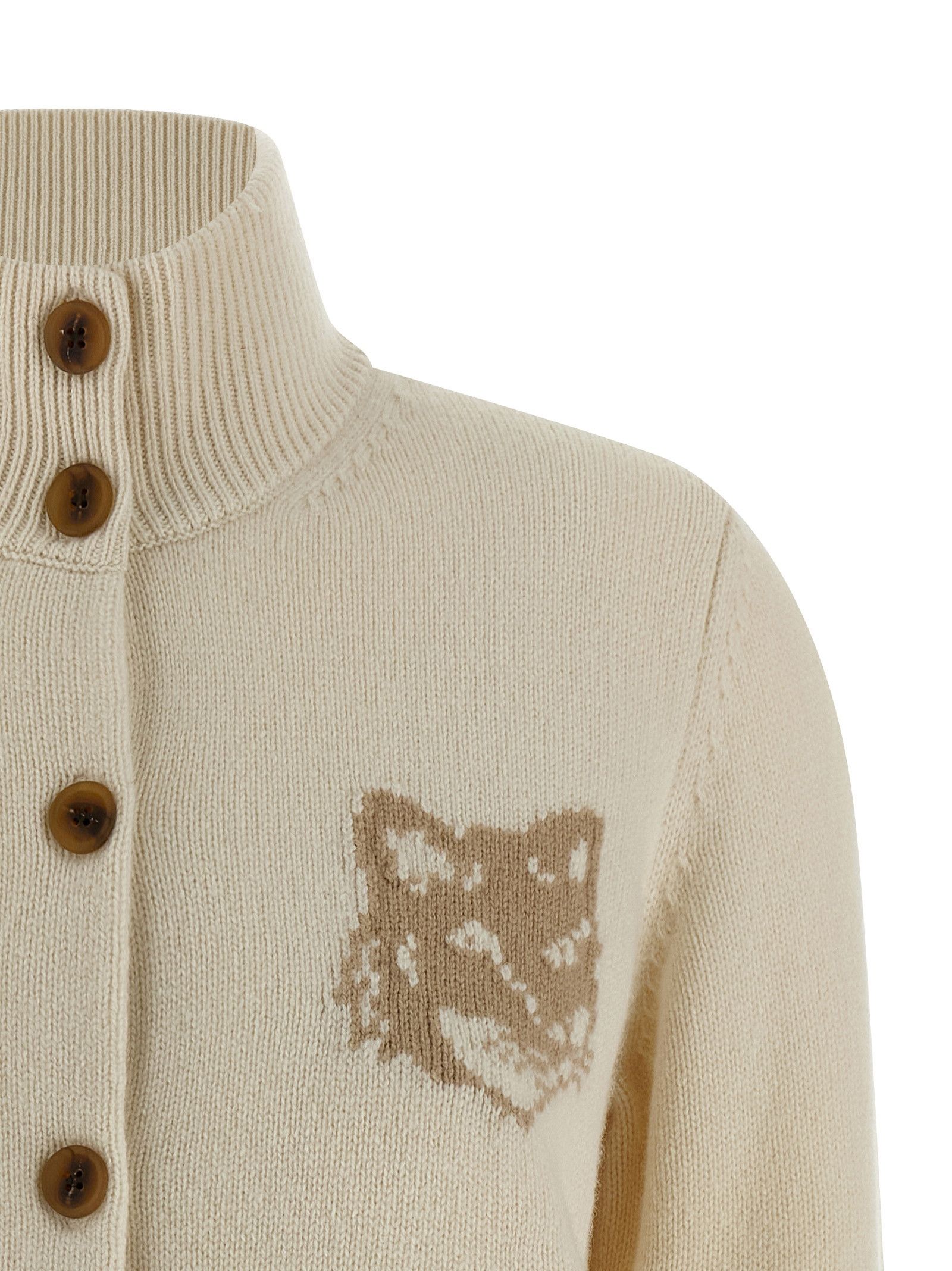 Maison Kitsune 'Fox Head' Cardigan Size XS / US 0-2 / IT 36-38 - 3 Thumbnail