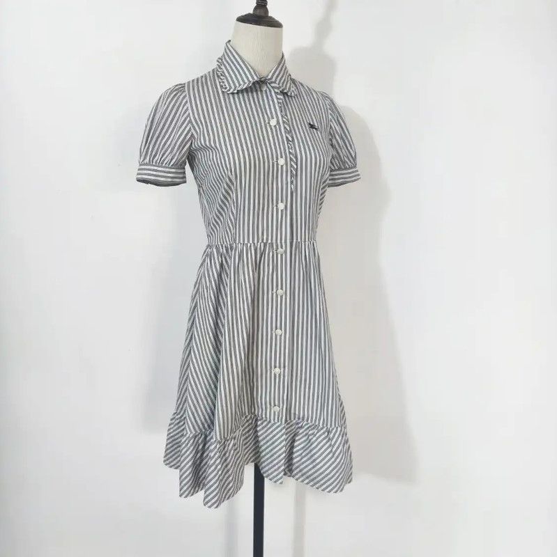 Burberry Burberry Summer Striped Cotton Dress Size S / US 4 / IT 40 - 3 Thumbnail