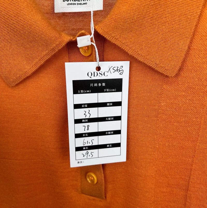 Burberry Burberry Orange Cotton Women's T-Shirt Size XS / US 0-2 / IT 36-38 - 6 Thumbnail